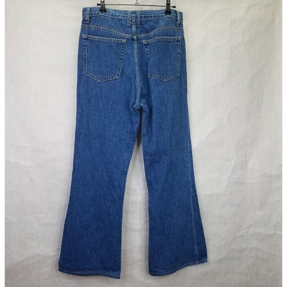 G. Label Goop Jeans Women's 29 Blue Hi-Rise Wide Leg Med Wash Denim USA - Picture 8 of 16